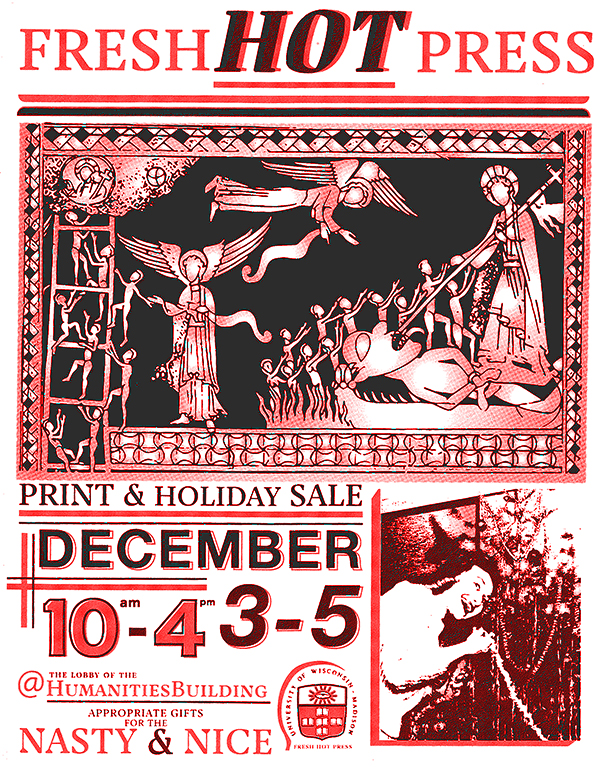 Fresh Hot Press Print & Holiday Sale December 3-5 @ 10a-4p Humanities Building Lobby