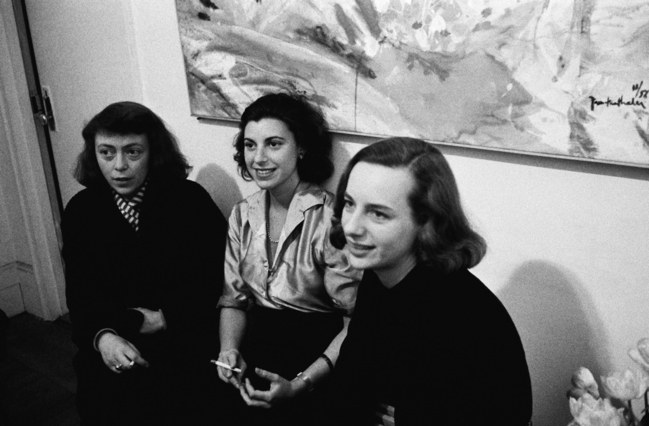 Joan Mitchell, Helen Frankenthaler, and Grace Hartigan in 1957.
