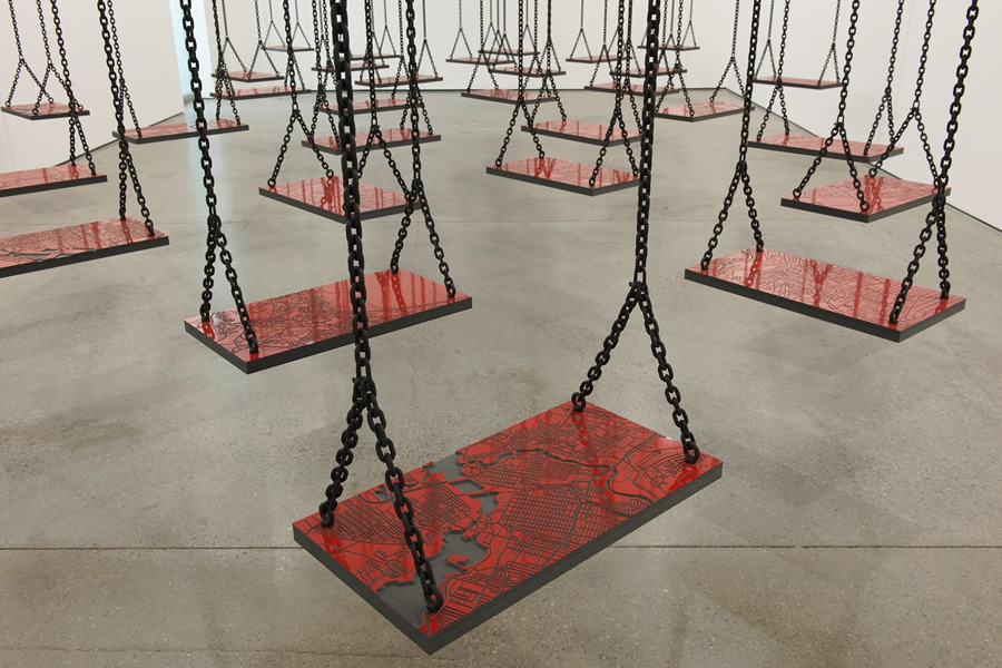 Suspended by Mona Hatoum