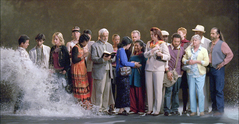 A still from the installation The Raft by Bill Viola