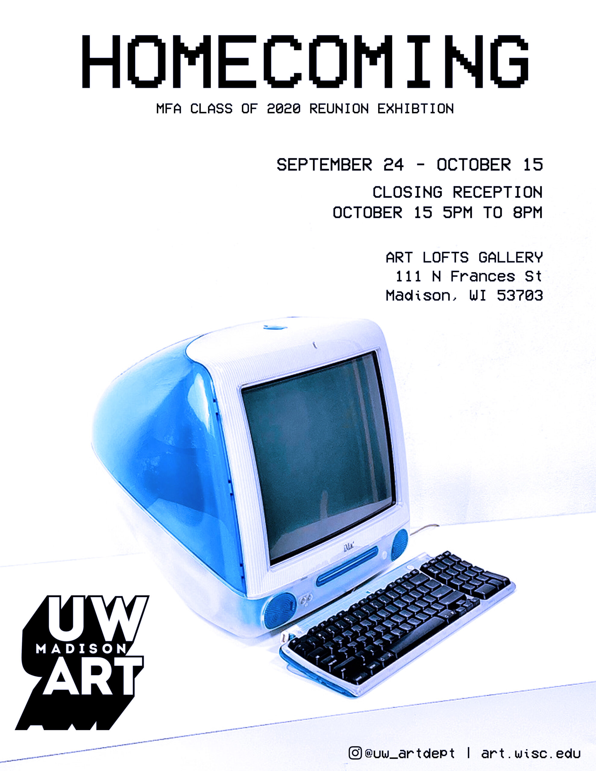 Homecoming exhibition flyer