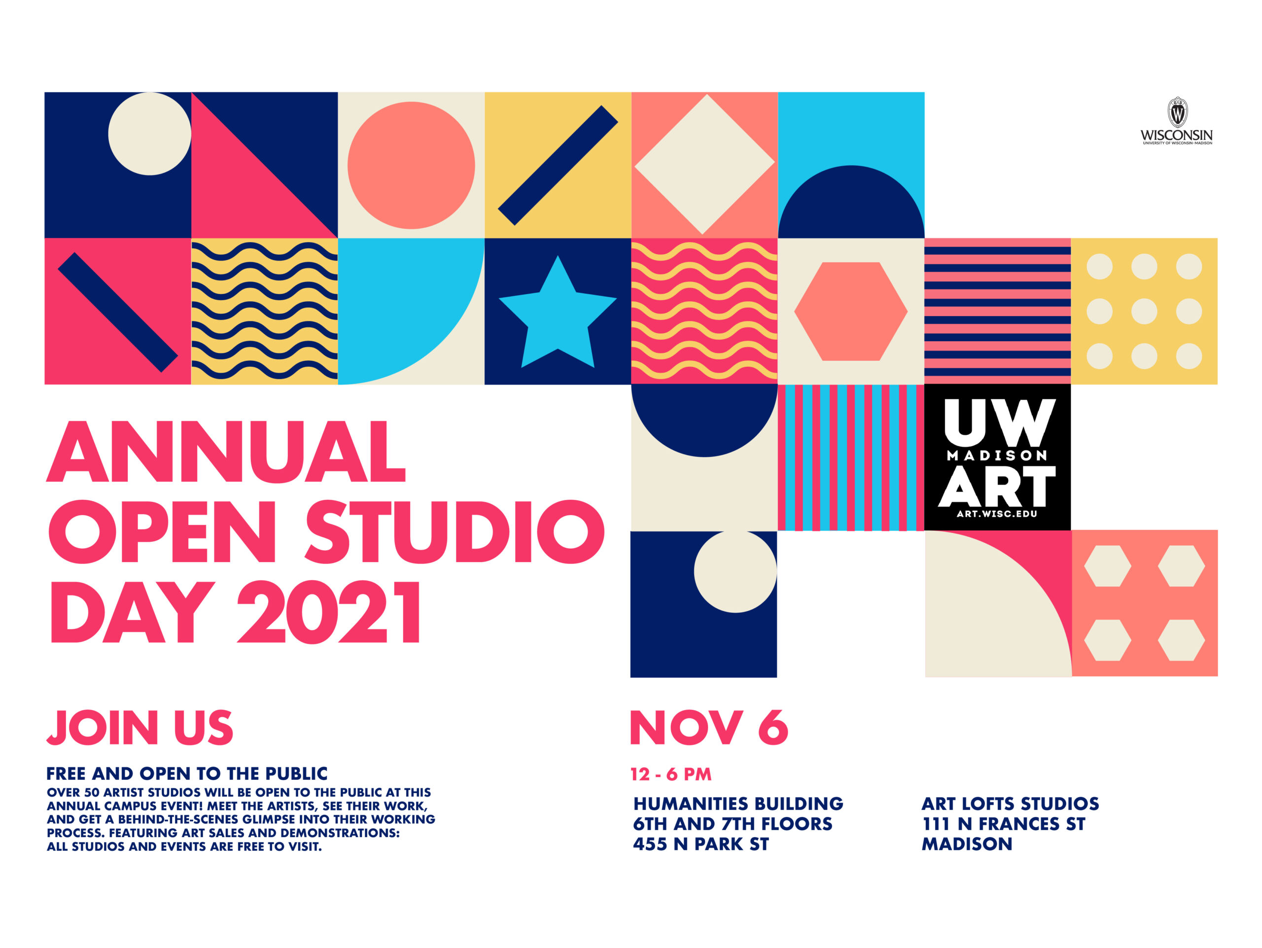 Annual Open Studio Day 2021 flyer