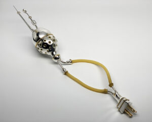 Breed, silver, brass, latex by Chloe Darke.