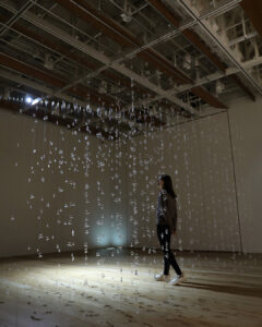 The Harmony of Existence glass art installation by Jocelyn Chan.